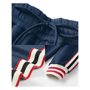 ชุดวอร์มลำลองสำหรับผู้ชายชุดวอร์มขนแกะสองชิ้นสำหรับวิ่งออกกำลังกายและสตรีทสไตล์สีเขียว - Product Image 3