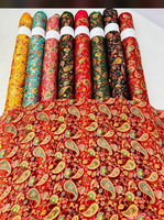 Tissu en Chiffon Imprimé Numérique Personnalisé de Luxe, Jacquard Tissé, Style Uni, pour Robes de Mode Femme et Fille, Fabricant OEM de Textiles