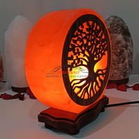 Lampe de sel de l'Himalaya sculptée en 3D de luxe, écologique, qualité supérieure, certifiée ISO, marque JOBAK, couleur naturelle, taille personnalisée, Love Feng