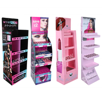 Support d'affichage publicitaire en carton ondulé pour rouge à lèvres et cosmétiques, pour les points de vente en magasin