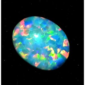 Opale de feu éthiopienne naturelle de qualité AAA+ 3,95 carats, certifiée, avec jeu de couleurs, pierre précieuse non traitée, Gem234 - Product Image 2