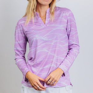 Ropa informal Polo ligero para mujer para adultos Polo de golf de manga larga con cuello vuelto para hombre - Product Image 2