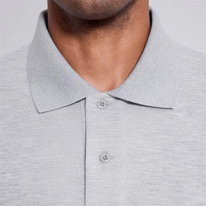 เสื้อโปโลจั๊มเปอร์สำหรับผู้ชายเสื้อโปโลพิมพ์ลายโลโก้ออกแบบได้ตามต้องการสำหรับเข้ายิมของผู้ชาย - Product Image 2