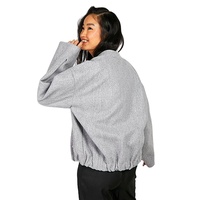 Nouvelle conception OEM ODM, veste bomber d'hiver en laine/cachemire, respirante, écologique, séchage rapide, streetwear, veste légère pour femmes