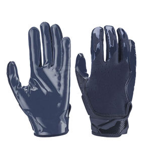 OEM/ODM Gants confortables de football américain en cuir synthétique à poignée collante personnalisés Gants récepteurs antidérapants pour jeunes adultes - Product Image 2