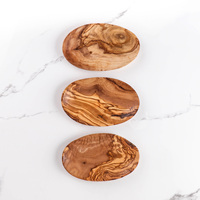 Set van 3 stuks van olijfhout |   Schalen 12 - 14 - 16 cm |   Tunisische serviesgoed voor detailhandel & horeca |   Groothandel