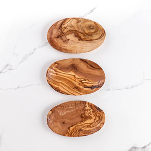 จานไม้มะกอกทรงรีสำหรับจิ้มซอสและทาปาส ขนาดเล็ก 12–16 ซม. ขายส่ง - Product Image 5