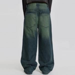 Jeans en denim pour hommes tendance, coupe ajustée, tissu confortable et flexible, couture durable, lavage personnalisé, production en gros - Product Image 6