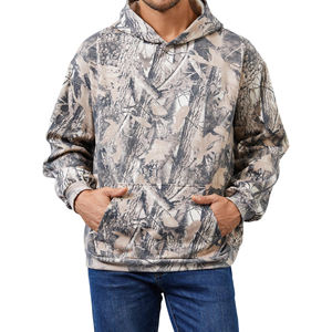 Sweat à capuche personnalisé à imprimé jungle, streetwear, sweat-shirt graphique surdimensionné, mode décontractée, haut à capuche avec motif de feuilles sur toute la surface - Product Image 1