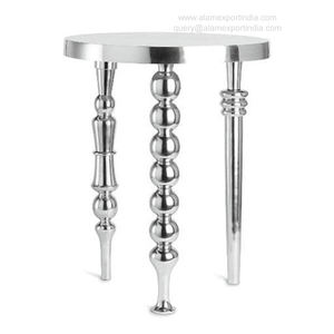 Nouvelle Table En Aluminium Meubles En Métal Côté Rond Occasionnel Lampe À Vin Table Poli Surface Plate Café pour Salon Bureau - Product Image 2