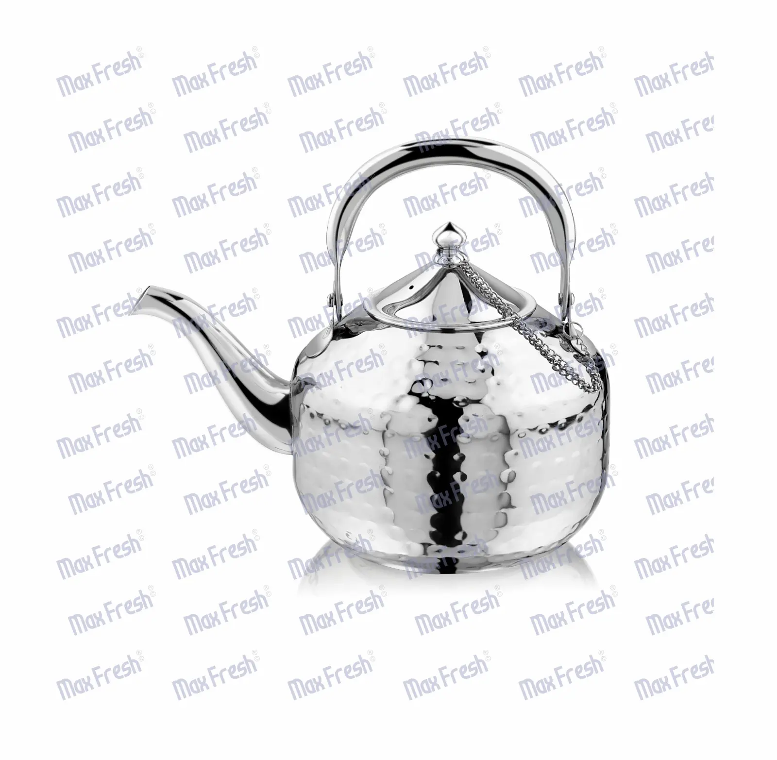 Maxfresh Arabian Hammered Stainless Steel Tea Kettle and Coffee Pot Eco - Friendly Everyday Use Water Tea Kettle