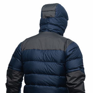 Veste matelassée légère isolée bleu marine, veste thermique en duvet pour la randonnée en hiver - Product Image 4