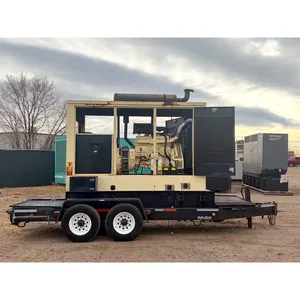 Groupe électrogène diesel industriel triphasé d'occasion de 200 kW, 277/480 V, sur remorque, pour usage commercial, alimentation de secours, TAD1240GE - Product Image 3