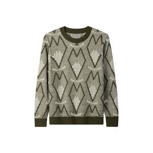 Suéter de Punto con Bordado Verde, Patrón 3D, Estilo Navideño - Product Image 2