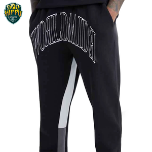 Nueva llegada French Terry Cargo pantalones de chándal de alta calidad 100% algodón Baggy Joggers pantalones apilados Flared Puff Casual Canvas - Product Image 3