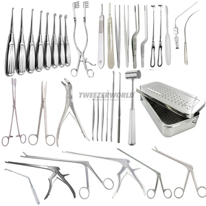 Juego de Neuro laminectomía ortopédica, instrumentos quirúrgicos manuales de acero inoxidable de 35 piezas, pinzas, esterilización WORLD para hueso de la espalda - Product Image 5