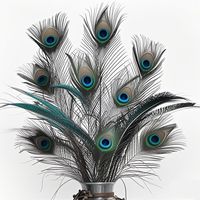 Echte natürliche Pfauenfedern Großhandel 80-90 cm Hot-Selling Wunderschöne hochwertige große Augen dekorative Blumen Pfauenfedern