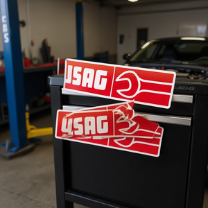 Etiqueta Adhesiva Horizontal USAG para Productos Plásticos Automotrices - Product Image 3