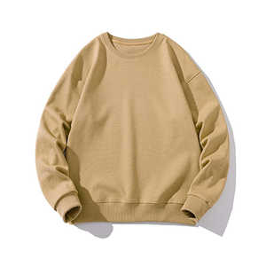 เสื้อสเวตเตอร์ถักแบบสวมหัวคอกลมของผู้ชายขนาดใหญ่พิเศษผ้าฝ้าย100% เป็นมิตรกับสิ่งแวดล้อมลำลองจัมเปอร์ฤดูร้อนออกแบบได้ตามต้องการ - Product Image 5