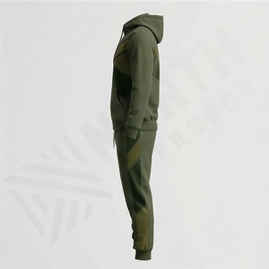 Ensemble de survêtement décontracté pour homme d'hiver, de haute qualité, avec fermeture éclair, capuche respirante, en polaire technique, pour la course à pied, conçu sur mesure, pour la salle de sport et le fitness - Product Image 3