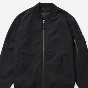 Blouson Bomber Homme Léger en Polyester, Col Montant Personnalisé OEM, Hiver Imperméable Respirant Style Urbain Simple Fermeture Avant - Product Image 6