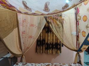 Multicolored Bohemian Sari Breathable Bed <b>Canopy</b> with Mosquito Net and Camping <b>Tent</b> for Home Decor and Camping - Product Image 4