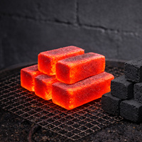 Briquettes de charbon de coco noir pour chicha à haute valeur calorifique (7000-8000 Kcal/kg) Qualité supérieure Forme rectangulaire