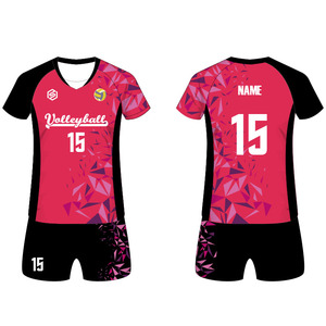Lightweight Breathable <b>Volleyball</b> Sportswear Uniform Quickdry 100% Polyester Material Customized Printing Available - Product Image 3