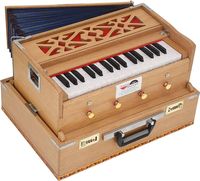 Handmade Wooden Harmonium With Adjustable Stops And Responsive Keys Suitable For Solo Performances