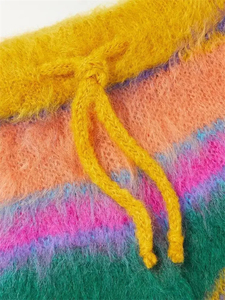 Nouvelle collection hiver 2026 : Shorts longs et amples en mohair pour femme – Grammage élevé, design personnalisé, 100 % coton mohair, matière chaude - Product Image 5