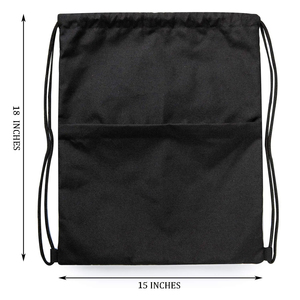 Nouvelle qualité résistant à l'eau sport sac de sport cordon sacs à dos réutilisable Polyester Promotion Gym dessiner sac à cordes avec poche - Product Image 2