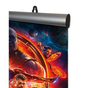 61 cm Aluminum Clamp Rail <b>Poster</b> Strip Set with Digital Printing Techniques 10 Pairs - Product Image 3