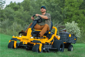 Tondeuse autoportée professionnelle à moteur essence, bac de ramassage, couple élevé, largeur de coupe 1000 mm pour grands espaces extérieurs - Product Image 2