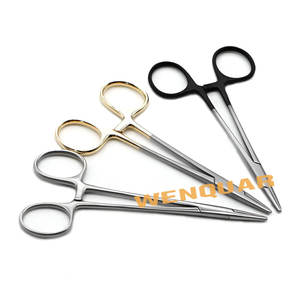 Juego de 3 Pinzas Porta Agujas Mayo Hager de Acero Inoxidable de Alta Calidad, 15 cm, Herramientas Quirúrgicas - Product Image 2