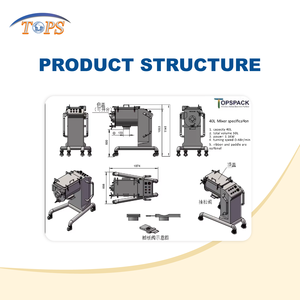 Stainless Steel Small Lab <strong>Mixer</strong> for Starch Flour Spices Small Powder Mixing Machine 40L - Product Image 4