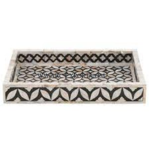 Plateau de service en acier inoxydable poli miroir de grande taille Vaisselle design martelé fantaisie jetable pour hôtel et fête - Product Image 3