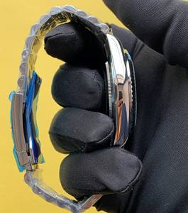 นาฬิกาข้อมือสไตล์สปอร์ตสุดหรูสำหรับผู้ชายหน้าปัดดัชนีสีขาวทำจากสแตนเลสกลไกอัตโนมัติ - Product Image 2