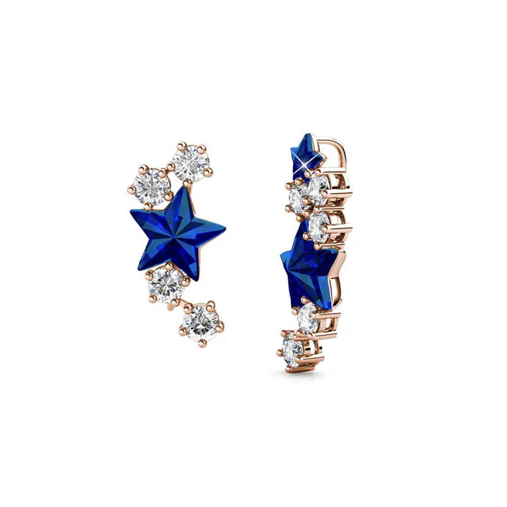 Brass With 18k Rose Gold Plated Luxury Brand Inspired Earrings