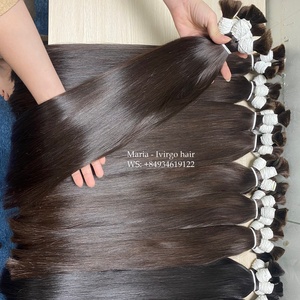 100% Natural doble dibujado a granel textura recta extensiones de cabello humano estilo ondulado modelo número-tejido cabello humano de calidad superior - Product Image 2