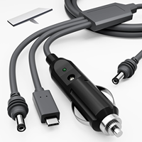 Câble d'alimentation Starlink Mini 10FT 3-en-1 USB-C Câble de voiture Adaptateur allume-cigare 100W 12-24V Étanche ABS Écouteurs