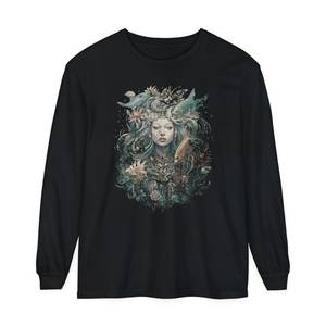 Sudadera Vintage de algodón coreano de alta calidad para mujer con cuello levantado, tela de Jersey bordada e impresa y ajuste relajado - Product Image 1