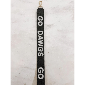 Haute qualité perlé blanc perlé sac à main sangle sangle crochets détachables sororité Gameday sac sangle personnalisé ceinture accessoire - Product Image 1