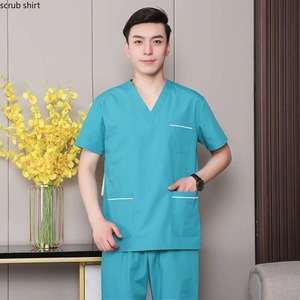 Vente en gros OEM blouses d'allaitement unisexes tissu rayonne douce haute qualité style personnalisé logo respirant séchage rapide uniformes d'allaitement - Product Image 6