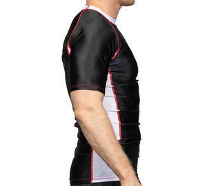 Haut de compression BJJ Fight Rash Guard pour hommes, séchage rapide, manches longues, 100% coton respirant, col rond, toutes tailles - Product Image 3
