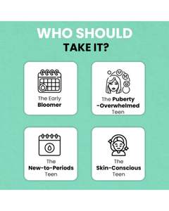 Fórmula para chicas adolescentes con Shatavari Ashoka Chasteberry para el apoyo de la pubertad, alivio del dolor, equilibrio hormonal y regularidad menstrual - Product Image 3