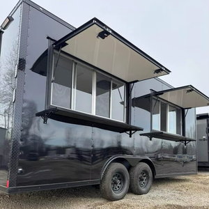 Gia công thép không gỉ thức ăn nhanh & nhà hàng Trailer towable xe tải di động cho kem hotdogs kẹo chip & đồ ăn nhẹ - Product Image 3