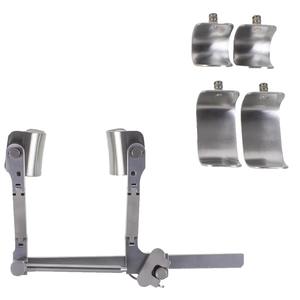 Retractor de Mini-Tórax de 3 Hojas de Acero Inoxidable, Instrumento Quirúrgico Manual para Retracción Controlada de Tejido Torácico, Reutilizable - Product Image 1