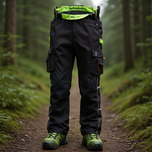 Pantalon Softshell Terrax Workwear Gr.50 Noir/Limette, Équipement de Randonnée & Sac Étanche - Product Image 3