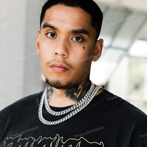 โซ่ชุบทองคำขาวประดับเพชร12มม. ออกแบบได้ตามต้องการโซ่ชุบทองคำขาวแบบโซ่925ผู้ผลิตในอินเดีย - Product Image 5