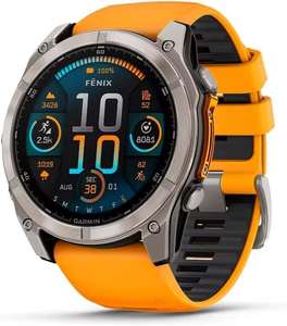 นาฬิกาอัจฉริยะ GPS รุ่นใหม่ที่ดีที่สุด Fenix-8 Pro ขนาด 47 มม. 51 มม. หน้าจอ AMOLED รองรับกีฬาหลากหลายประเภท กระจกแซฟไฟร์ ไทเทเนียม สีส้มประกาย/สีกราไฟต์ รับประกัน 1 ปี มาตรฐาน IP57 - Product Image 3